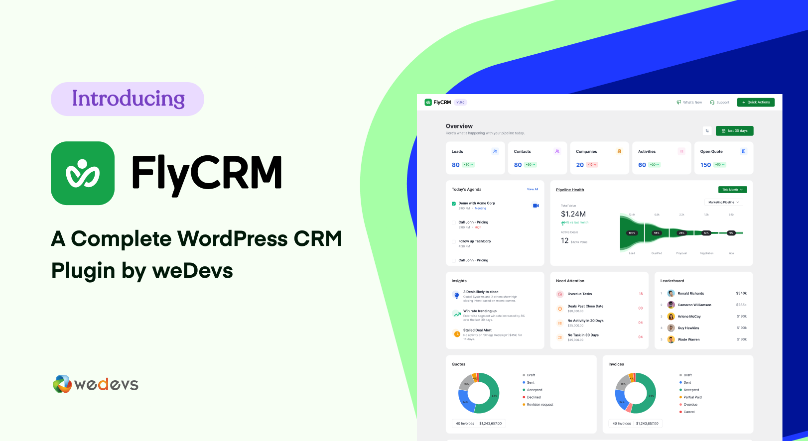 Introducing FlyCRM: A Complete WordPress CRM Plugin by weDevs