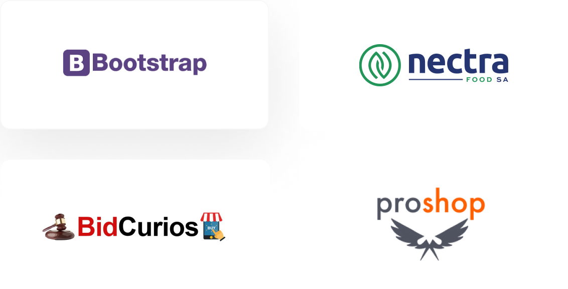 Logos of well-known marketplaces built with Dokan