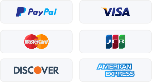 Accepted payment cards