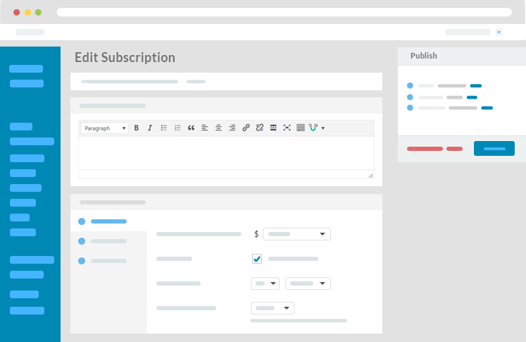 wpuf Subscription Backend