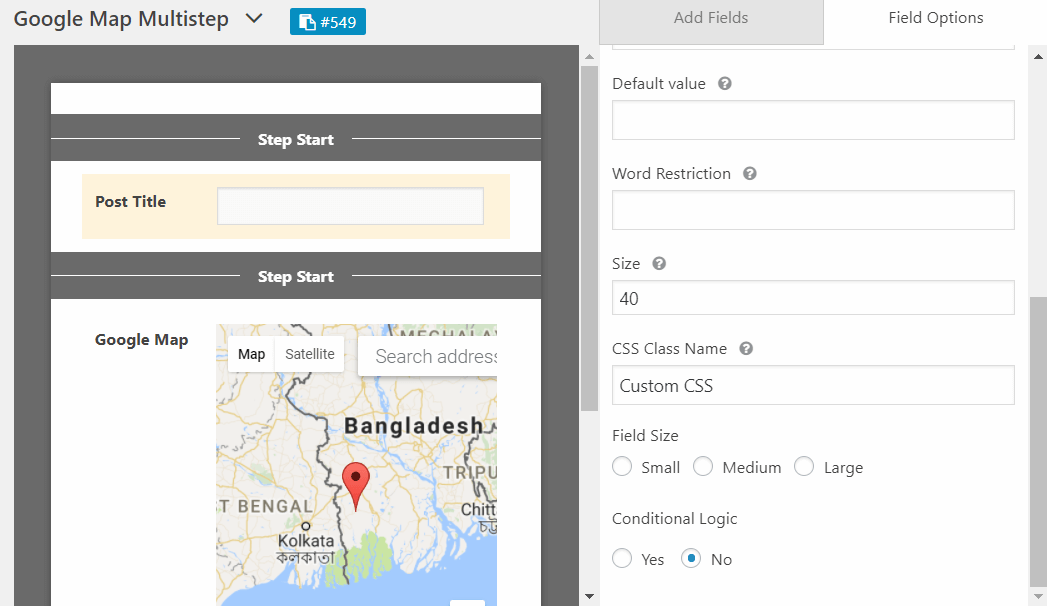 Custom CSS Handler on Each Field